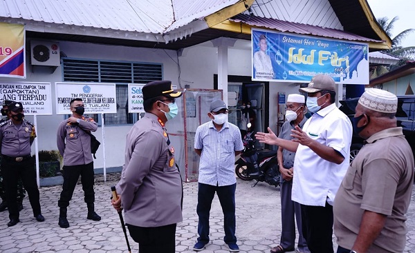 Bupati Alfedri Bersama Kapolres Intensifkan Sosialisasi Penegakan Hukum dan Penerapan Protokol Kesehatan di Tualang