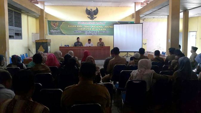 Maksimalkan Pendapatan Zakat, Baznas Pelalawan Gelar Sosialisasi di Pangkalan Kuras