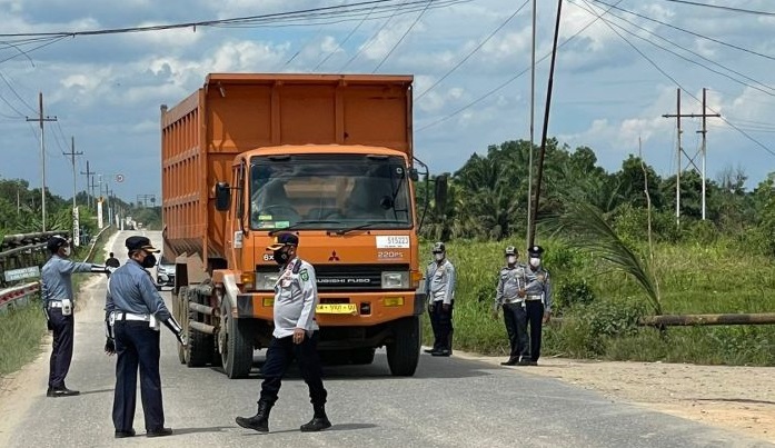 Sehari Razia di Rokan Hilir, Dishub Riau Tilang 42 Kendaraan