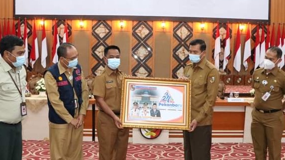 Peringatan HUT Kota Pekanbaru tahun 2021 Berlangsung Secara Virtual
