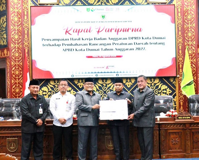 DPRD dan Pemko Dumai Sepakati Ranperda APBD 2027 Sebesar  Rp1,7 Triliun