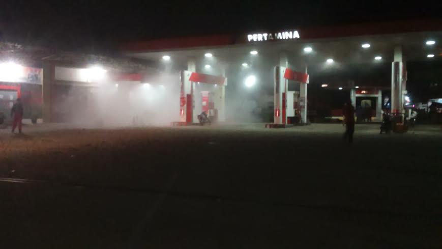 SPBU Rengat Nyaris Ludes Terbakar, 3 Korban Alami Luka Bakar