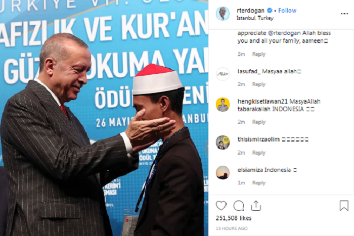 Syamsuri Firadus Juara MTQ Internasional di Turki, Dapat Ucapan Selamat dari Erdogan