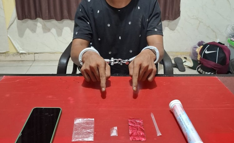 Sat Res Narkoba Polres Kuansing Tangkap Terduga Pelaku Narkotika di Singingi Hilir