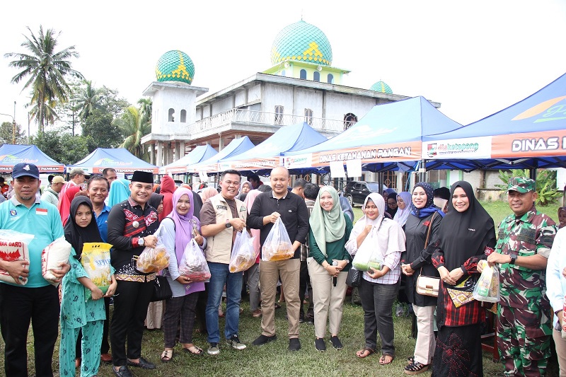 Animo Masyarakat Sangat Tinggi, 6 Ton Bahan Pangan GPM di Jalan Kuaran  Bukitraya Ludes