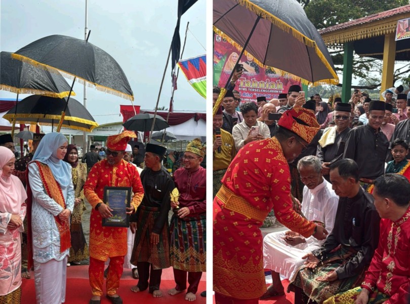 Bupati dan Wabup Hadiri Festival Togak Tonggol dan Mandi Balimau Kasai di Langgam