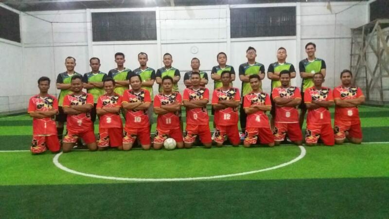 Tim Futsal Wartawan Rohil Kalah Tipis 4-5 dari Tim Kajari Rohil