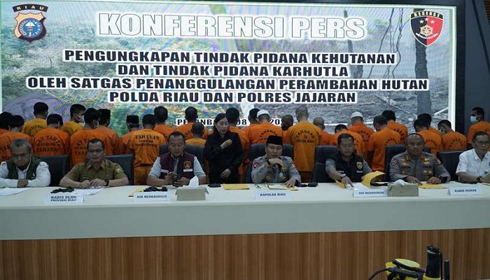 Polda Riau Tangkap Pemodal dan Penggarap 143 Hektare Hutan di Rambah Samo Rohul