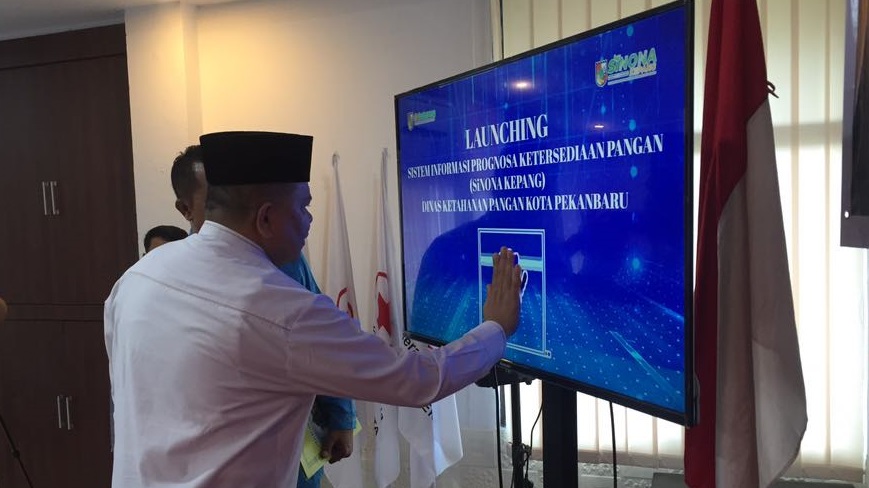 Dinas Ketahanan Pangan Pekanbaru Launching Aplikasi Sinona Kepang