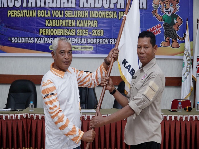 Muhammad Saleh Kembali Resmi Jabat Ketum PBVSI Kampar