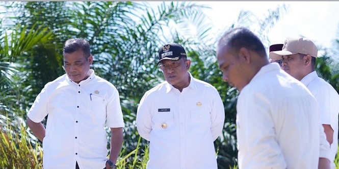 Bupati Rohul Tinjau Perbaikan Jembatan Penghubung di Kota Lama