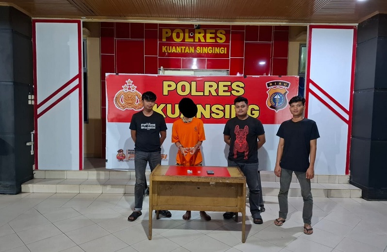 Satuan Narkoba Polres Kuansing Amankan Pengedar Sabu di Rawang Bonto