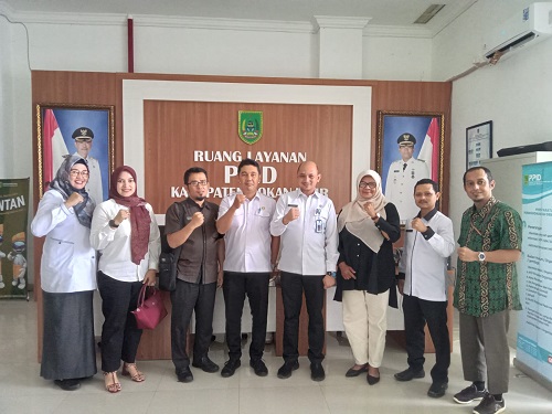 Diskominfotiks Rohil Sambut Kunjungan Diskominfotik Riau terkait Pembinaan PPID