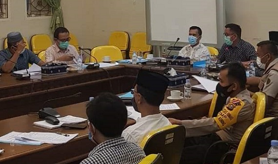 Persiapan Penerapan PSBK Tualang, Pemkab Siak Rapat Pembentukan Satgas Penanganan Covid-19 