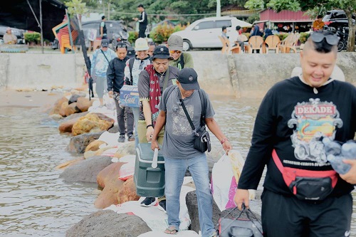 Lomba Mancing Diikuti 700 Peserta Dari Dumai dan Sekitarnya