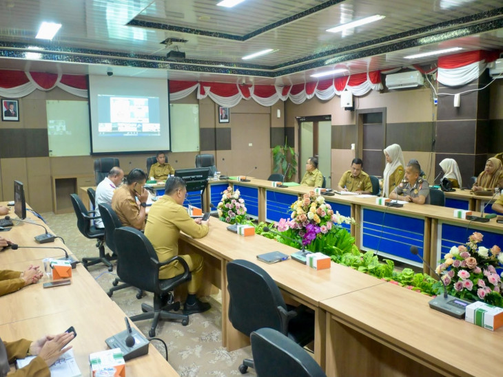 Bupati Kampar Ikuti Rakor Pengendalian Inflasi dan Penandatanganan SEB untuk Dukung Swasembada Pangan Berkelanjutan