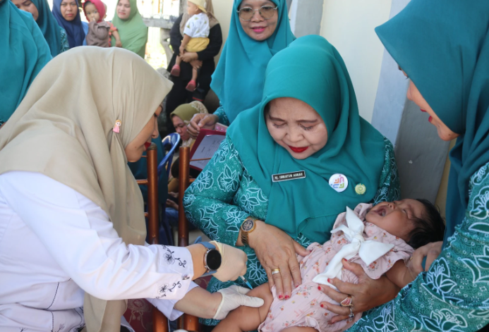 Intervensi Zero Dose Melalui Kegiatan Imunisasi Kejar Serentak Oleh TP PKK Kabupaten Kepulauan Meranti