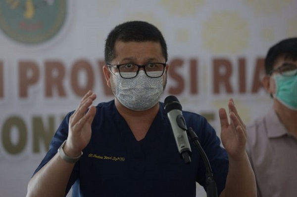 Satgas Covid-19 Riau Waspadai Potensi Lonjakan Saat Natal dan Tahun Baru, ''Tolong Patuhi Protokol Kesehatan''