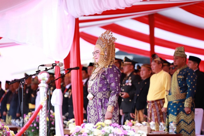 Bupati Siak Pimpin Upacara HUT RI Ke-80
