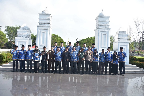 Ed Efendi Pimpin Ziarah Pahlawan, Simbol Kesinambungan Perjuangan ASN Bengkalis