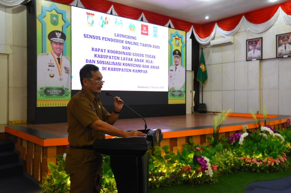 Bupati Kampar Launching SPO dan Rakor KLA