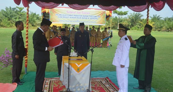 Bupati Rokan Hilir Lantik Camat Pekaitan