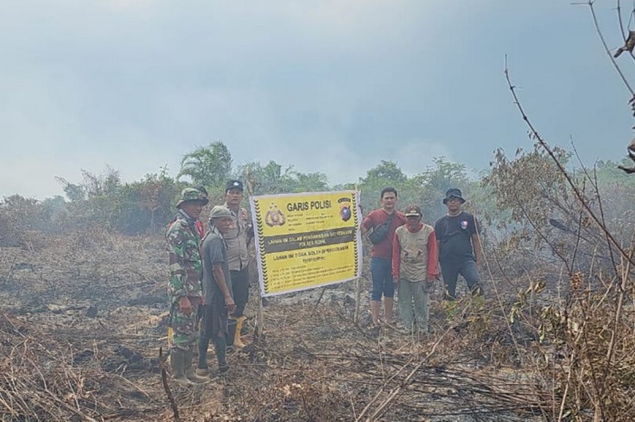 Polres Rokan Hilir Tangkap Pelaku Pembakar Hutan dan Lahan