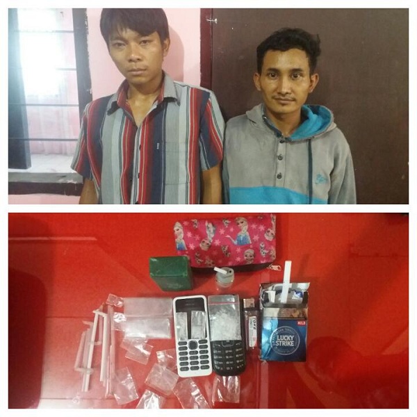 Menyamar Sebagai Pembeli, Polisi Bekuk 2 Pengedar Sabu-sabu di Rohil
