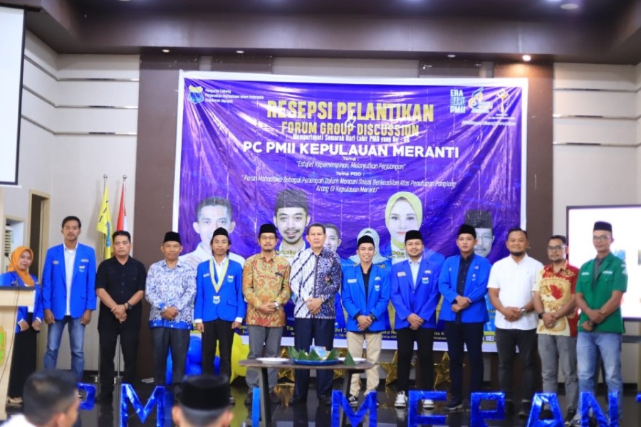 Staf Ahli Bupati Hadiri Pelantikan PC PMII Kepulauan Meranti Masa Khidmat 2025–2026