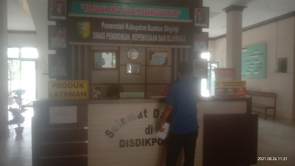 Tingkatkan Mutu Pelayanan, Disdikpora Kuansing Siapkan Petugas Layanan Per Bidang
