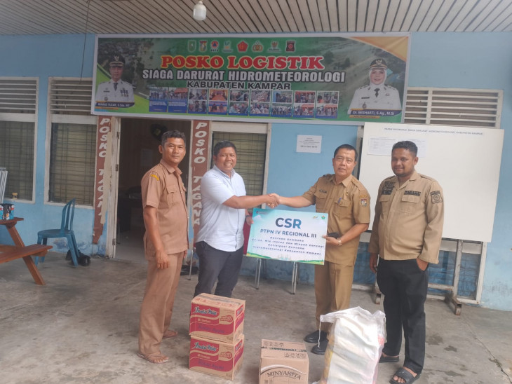 Pemkab Kampar Terima Bantuan CSR PTPN IV Regional III