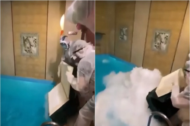 Konyol! Rayakan Ulang Tahun Bintang Istagram  Mandi dengan 30 Kg Es Kering, 3 Orang Tewas, Ini Videonya