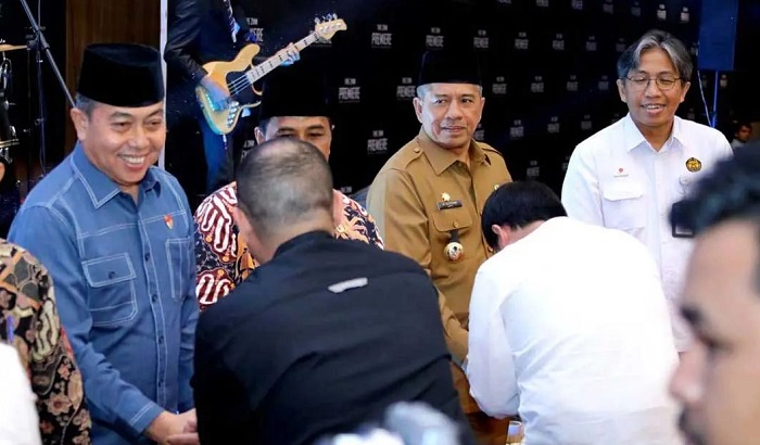 Bupati Alfedri Hadiri Halal bi Halal  HSE PT Bumi Siak Pusako