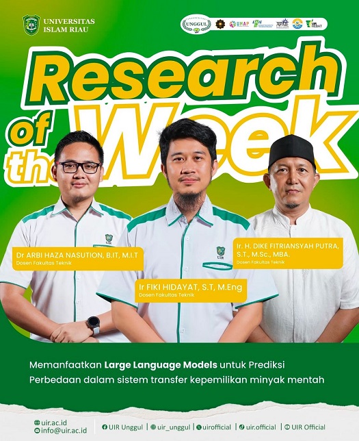 Upaya Tingkatkan Minat Baca, UIR Hadirkan Konten Research of the Week di Instagram @uir_unggul