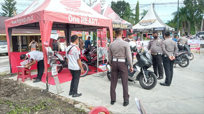 Gandeng Diler Motor Honda dan Yamaha, Satlantas Kampar Gelar Servis Motor Gratis Jelang Hari Bhayangkara ke-74