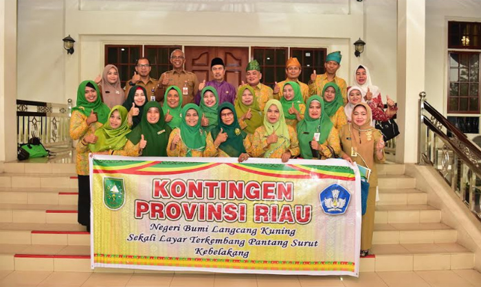 Gubri Terima Kontingen  Lomba Guru Berprestasi, Ini Pesannya