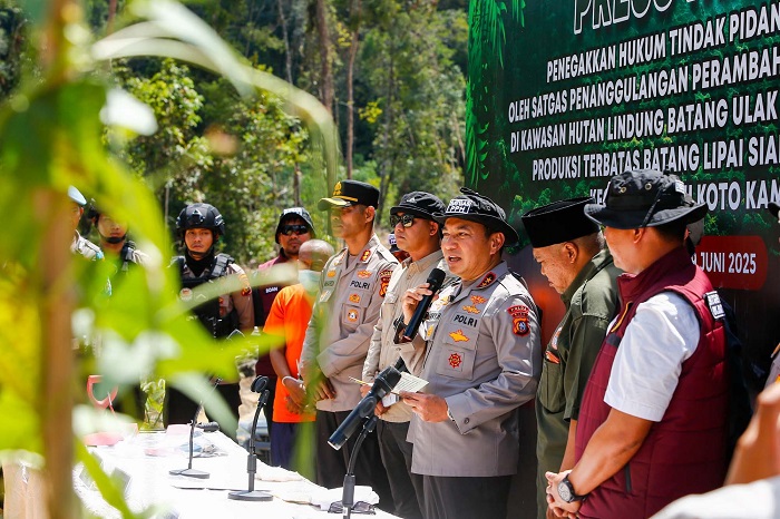 Polda Riau Ungkap Praktik Bagi Hasil Lahan Hutan Lindung di Balung XIII Koto Kampar