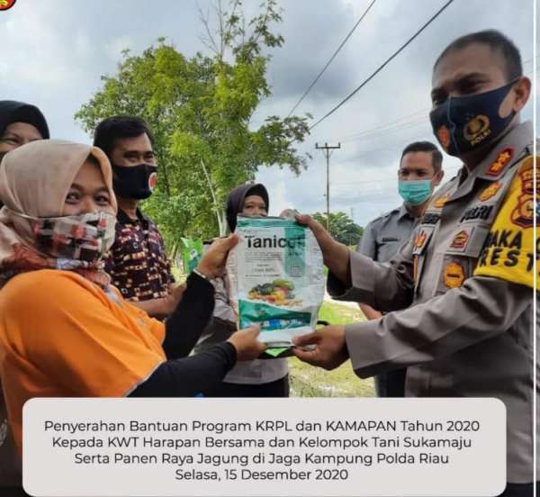 Silaturahmi Kepala Disketapang dan Jajaran Polresta, Sekaligus Penyerahan Bantuan Pertanian