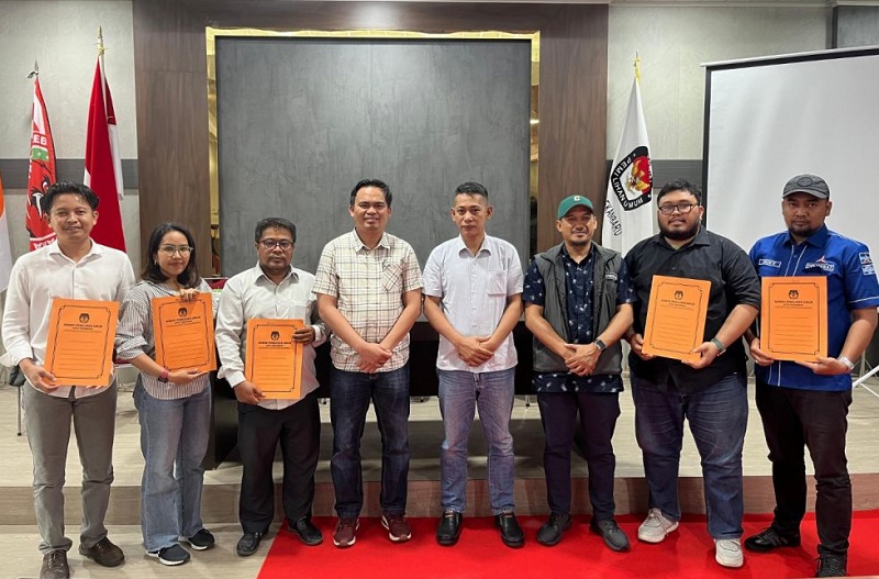 KPU Pekanbaru Tetapkan 5 Bakal Paslon Walikota-Wakil Wali Kota Pekanbaru
