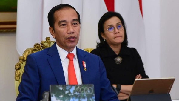 Sepertinya, Jokowi Dapat Kabar Bahagia Nih dari Sri Mulyani, ''Itu Dipaparin di Layar Besar Istana, Ini, ini, ini...''