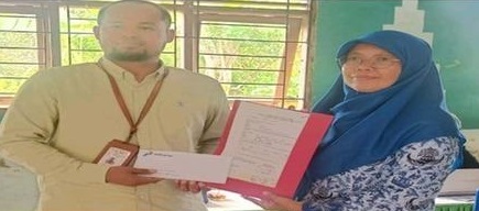 Pertamina RU II Sungai Pakning Salurkan Donasi Pasca Musibah Kebakaran  MAN 2 Bengkalis
