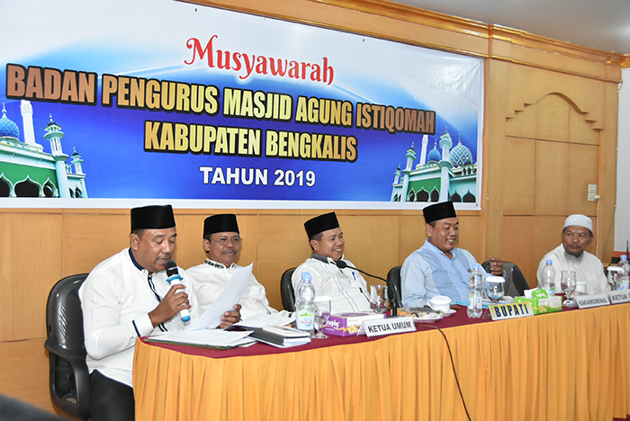 Lewat Tim Formatur, Arianto Kembali Ditunjuk Sebagai Ketua Umum Masjid Agung Istiqomah Bengkalis