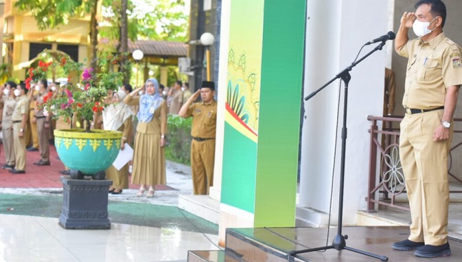Bupati Kampar  ; Masuk Level 3, Apel Bagi ASN Kembali Akan Ditiadakan
