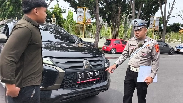 Polisi Razia Plat TNKB Tak Standar, Puluhan Kendaraan Diamankan
