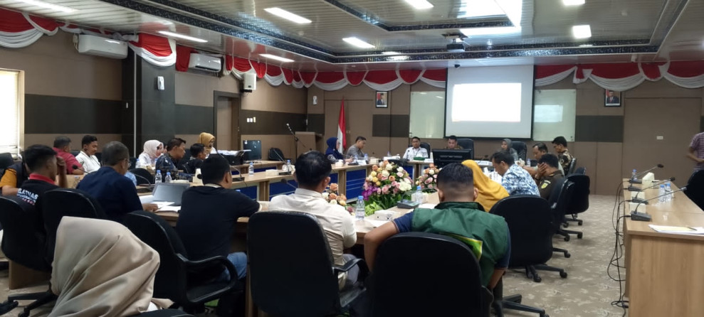 KPU Kampar Gelar Rakor Persiapan Tahapan Kampanye dan Dana Kampanye Pilkada Serentak 2024