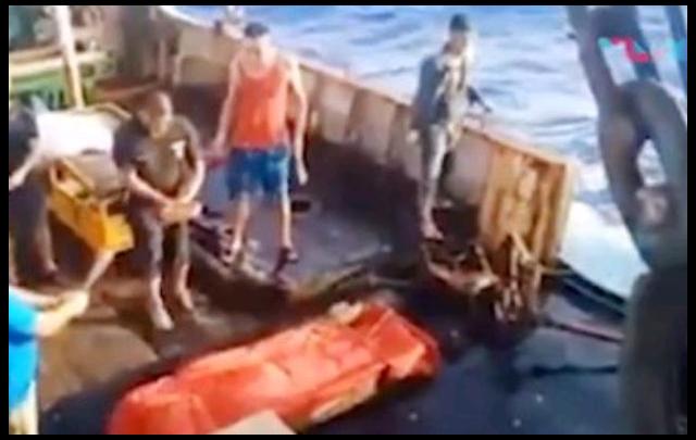 Heboh! Diduga Jenazah ABK Asal Indonesia Bernama Ari Dilempar ke Laut dari Kapal China, Ini Videonya