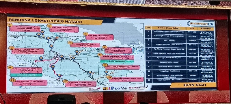 Kondisi Mantap, BPJN Siapkan 12 Posko Pemantauan Ruas Jalan di 12 Titik di Riau