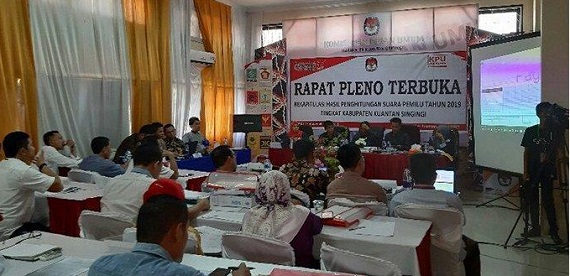 Pleno Kabupaten, Prabowo-Sandi Unggul 67,37 persen di Kuantan Singingi