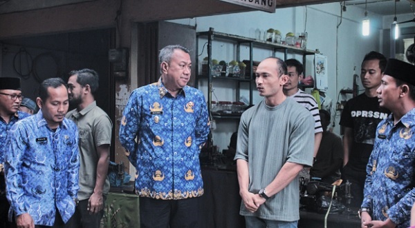 Muzammil Tinjau Lokasi Kebakaran di Pasar Sandang Pangan