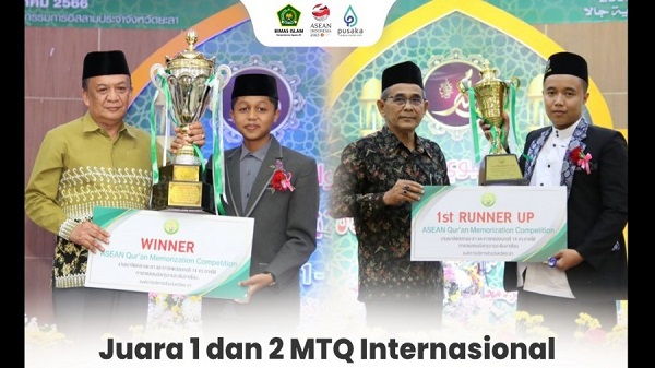 Dua Hafidz Indonesia Raih Juara MTQ Internasional di Thailand